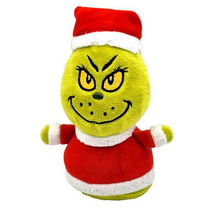Dr Seuss GRINCH Santa Mini Beanie Figure 8"
